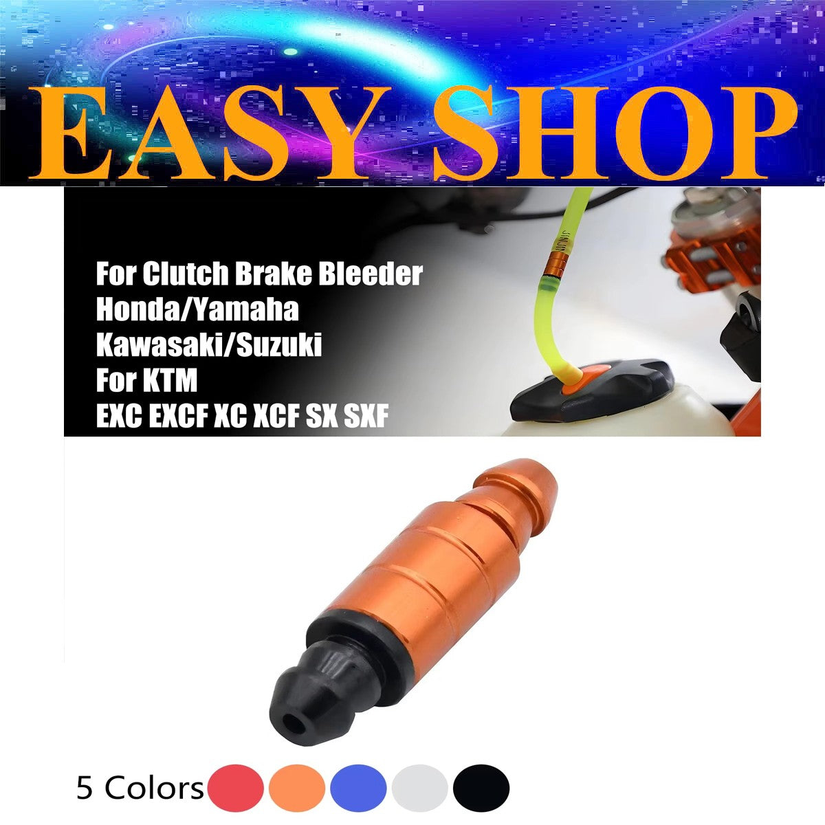 CNC Brake Clutch Bleeder One‑Way Vent Valve For KTM Honda Yamaha Kawasaki Suzuki