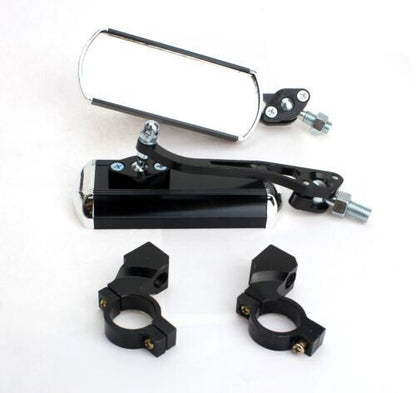 Bicycle Rear View Mirror Bike Cycling Handlebar Rearview Rectangular 1 Pair NEW