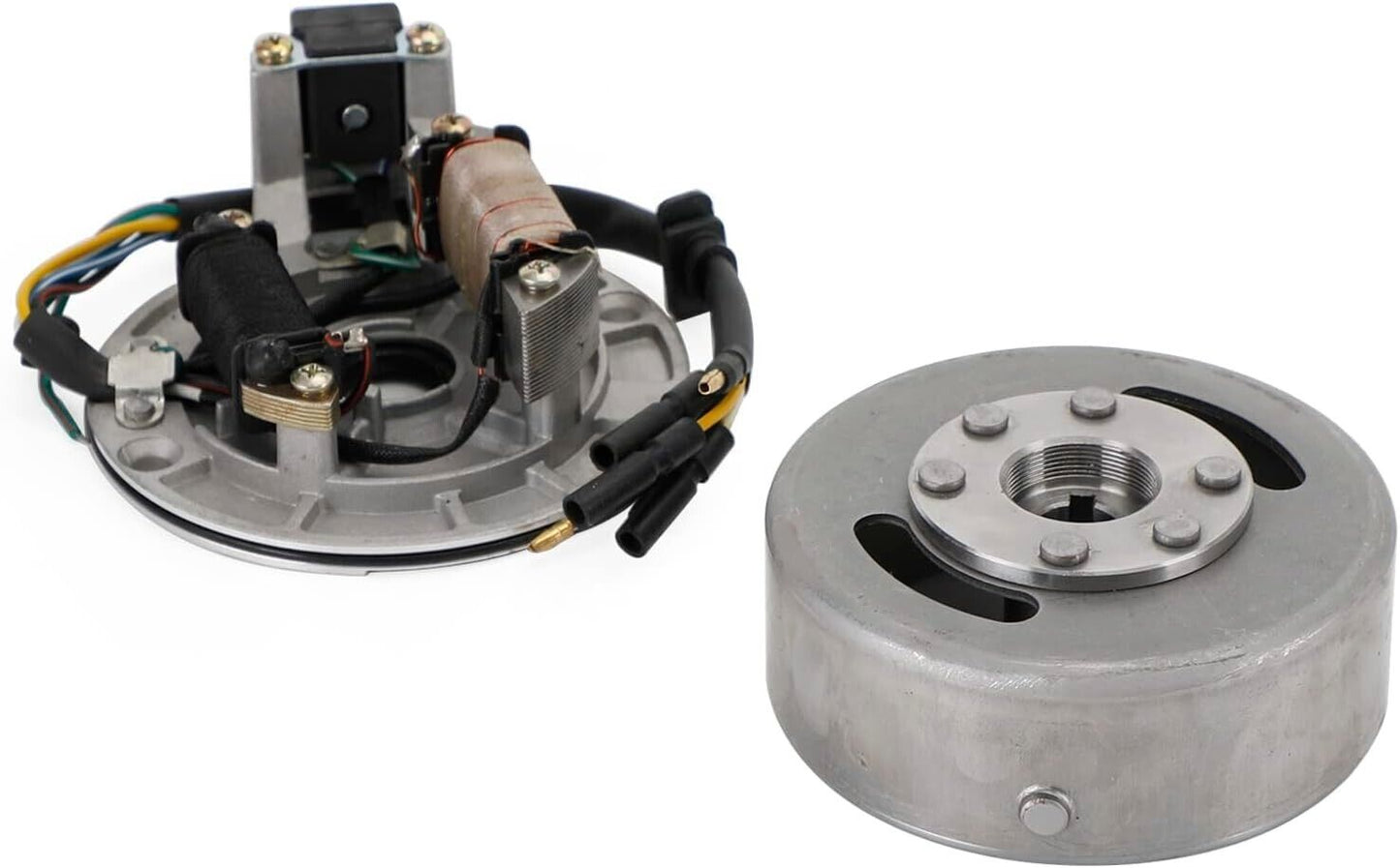Magneto Stator Plate + Flywheel Set 110cc 125cc Kick Start PIT PRO Dirt Bike
