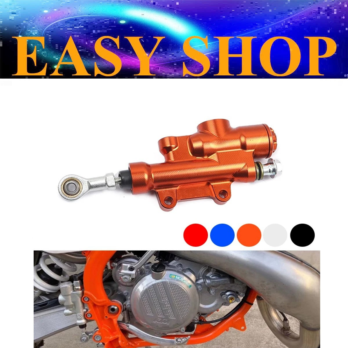 CNC Rear Hydraulic Brake Master Cylinder For KTM 125-530 SXF XC XCF 6 Days TPI