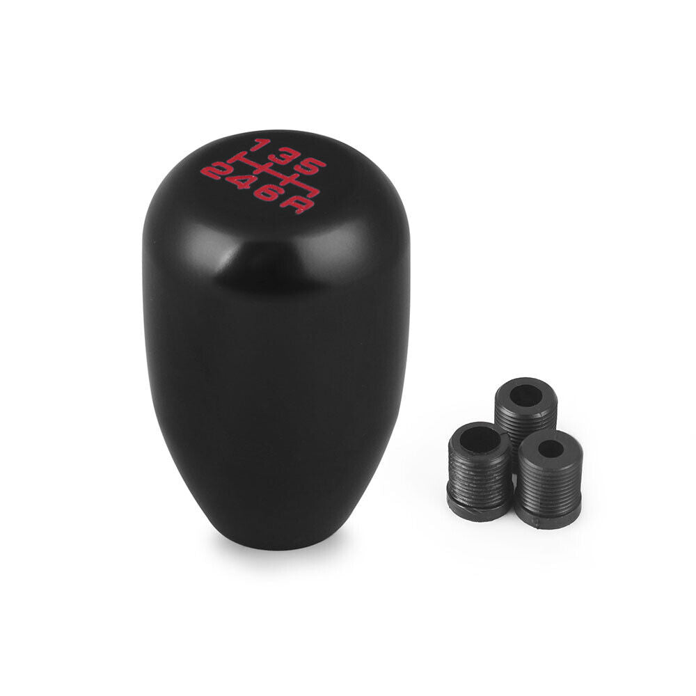 6 Speed Car Manual Gear Knob Stick Shift Shifter Lever Aluminum Gold Red Black