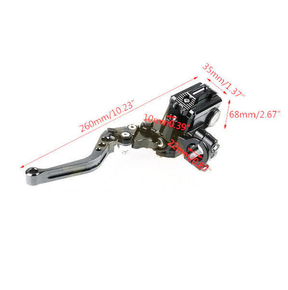 Brake Master Cylinder Lever Hydraulic 7/8" 22mm For Honda Yamaha Kawasaki Suzuki