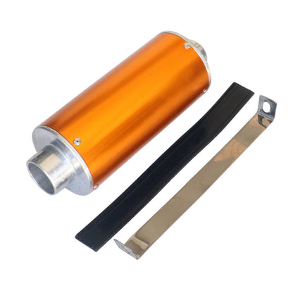 38mm Muffler Exhaust Pipe For 110cc 125cc 150cc 250cc Chrome Red Black Gold Blue
