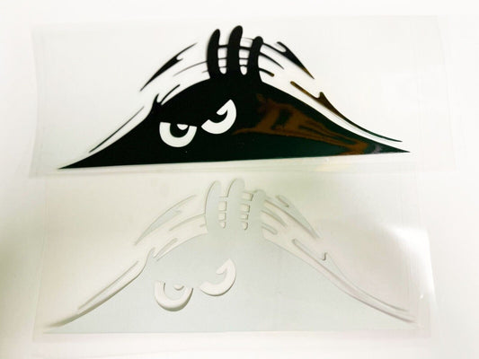 Funny Peeking Monster Scary Eyes JDM Car Bumper Window Vinyl Decal Sticker