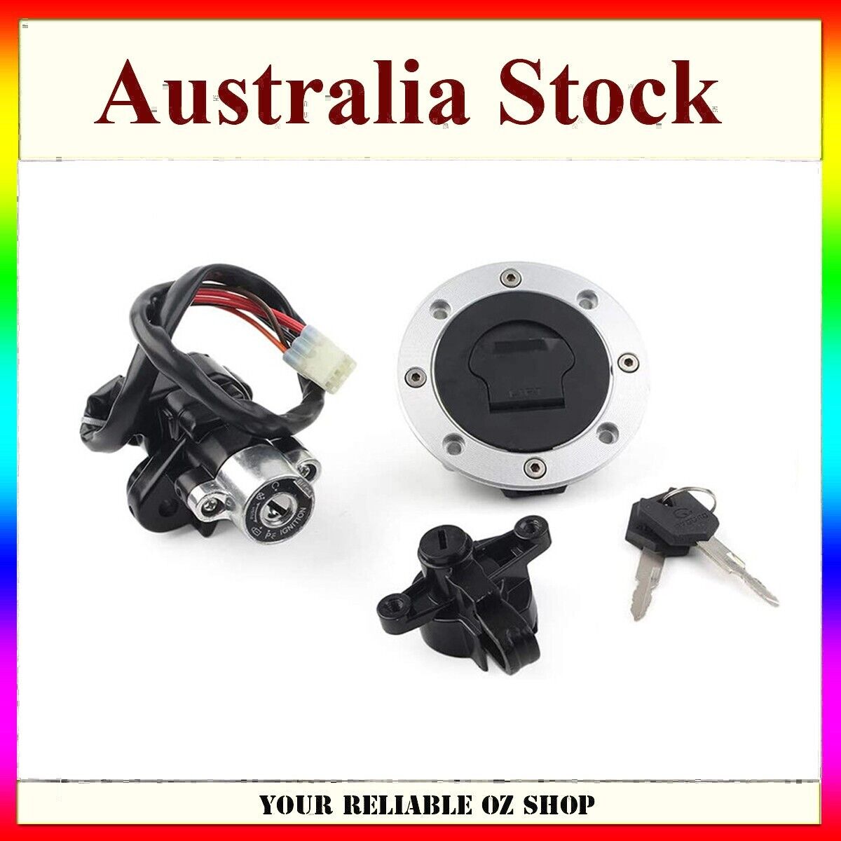 Ignition Switch Lock & Fuel Gas Cap Key Set For Suzuki GSF600 GSF1200 Bandit