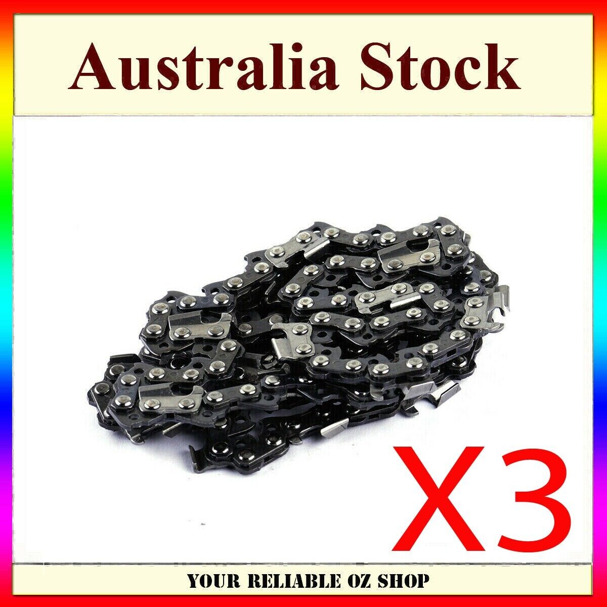 3PCS CHAINSAW CHAIN 22" INCH 86L Links 325 058 For BAUMR-AG SX75 MTM 72SX 62SX