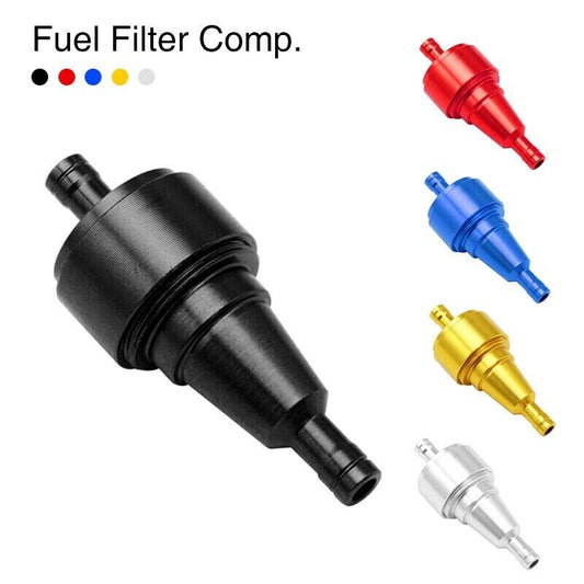 1pc Inline 6mm Alloy CNC Fuel Filter For Honda Kawasaki Suzuki Yamaha Cafe Racer