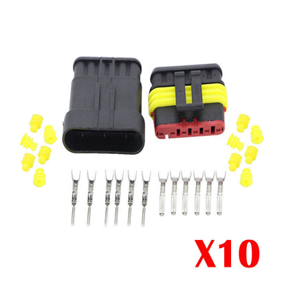 1/2/3/4/5/6 Pin Waterproof IP67 Car Electrical Wire Connector Plug Socket 12V