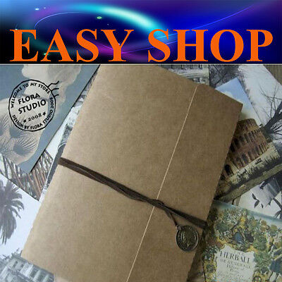 40 Sheets DIY Photo Album Craft Kraft Scrapbooking Paper Vintage Gift Birthday