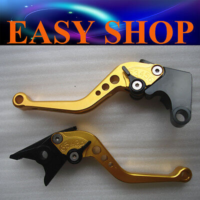 RED GOLD CNC YAMAHA BRAKE CLUTCH LEVER YZF R1 DIRT MOTORCYCLE BIKE Pro PIT