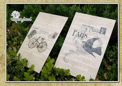 8 pcs Vintage Antique Post Card Craft Gift Memory Birthday DIY Kraft Postcard
