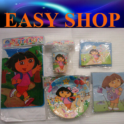 Dora Baby Shower Dora Birthday Party Supply Disposal Cup Table Sheet Plate Cards