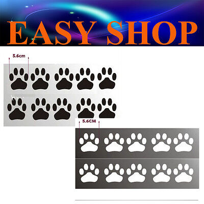 Bear Dog Paw Foot Print Sticker Decal Car Windscreen Emblem Window Black White