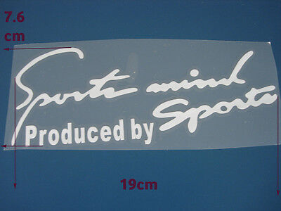 Funny Racing Sports Mind Vinrl Sticker Decal Car Badge Emblem Black White Logo