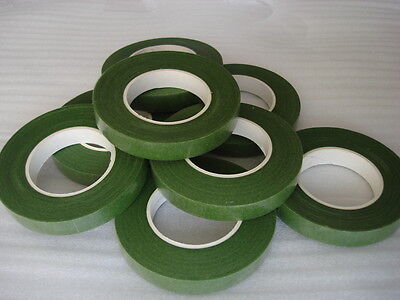 8Pcs Craft FLORIST STEM WRAP FLORAL TAPE Flower Wedding Party Green White Brown