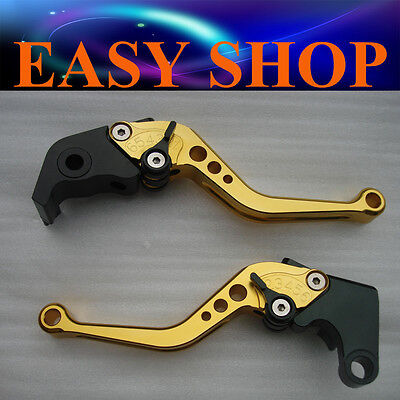RED GOLD CNC YAMAHA BRAKE CLUTCH LEVER YZF R1 BIKE PIT PRO MOTORCYCLE THUMPSTAR