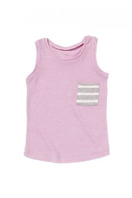 Authentic Bonds Infant Baby Kids Boy Girl Pop Pocket Triblend Tank Singlet Vest