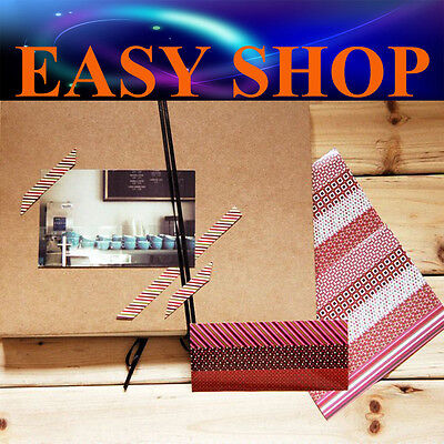 10 Sheets Vintage Strap Corner Sticker Cards DIY Photo Album Craft  Scrapbooking