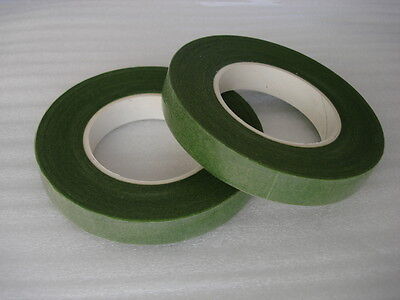 2X Craft FLORIST STEM WRAP FLORAL TAPE Flower Wedding Party Green White Brown