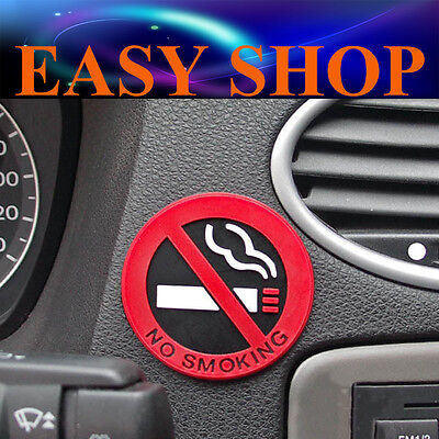Funny No Smoking Rubber Sign Sticker Decal Car Ute Caravan Emblem Badge Office