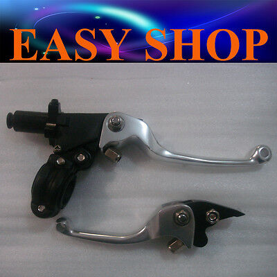 CNC BRAKE + CLUTCH LEVERS SILVER CRF 125cc 150cc 250cc PIT DIRT BIKE PRO Trail