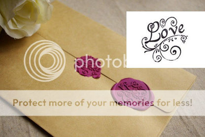 Sealing Wax Stamp Gift Thank For You Love DIY Envelope Invitation Craft Cards