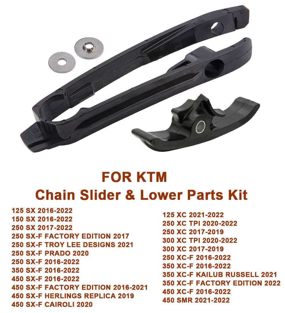 New Black Chain Slider For KTM 125 150 350 250 450 500 SX XC XC-W EXC 2016-2022