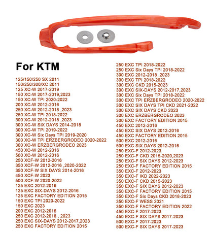 Chain Slider Swingarm Protection For KTM Husqvarna 150 250 XC SX Motorcross Red