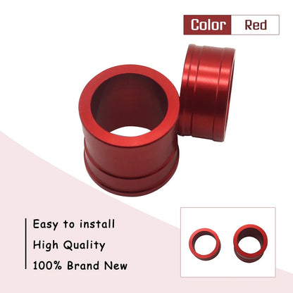 CNC Front Rear Wheel Hub Spacers Red For Honda CRF 125 250 450R 450X 2002-2018
