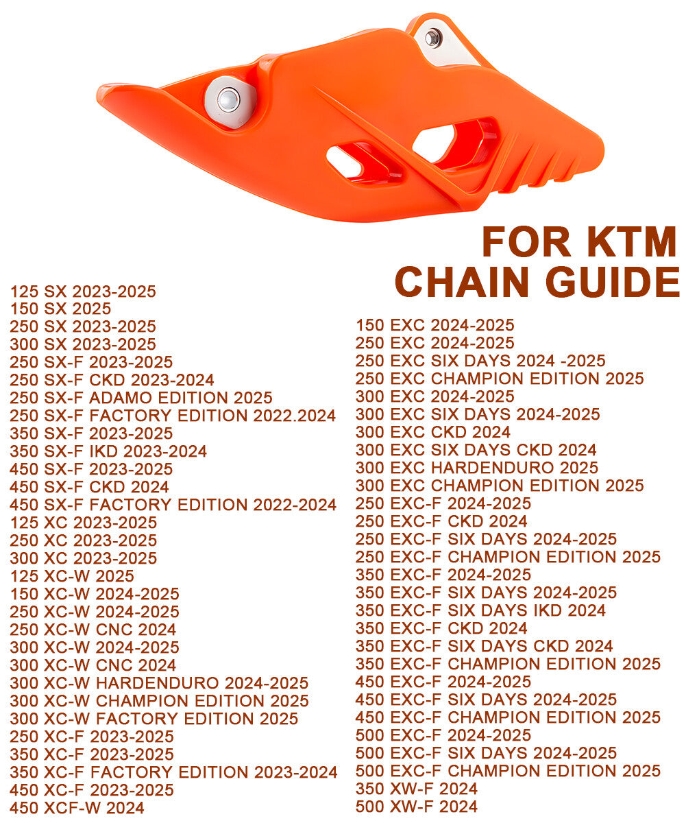 Motorcycle Chain Guide Protector For KTM SX SX-F 125 150 250 350 300 450 Orange