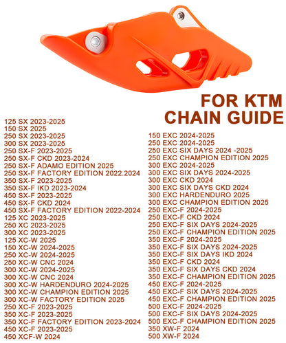 Motorcycle Chain Guide Protector For KTM SX SX-F 125 150 250 350 300 450 Orange