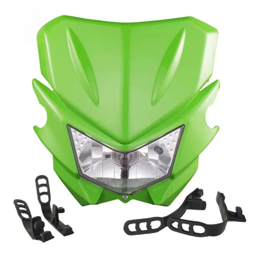LED Headlight Headlamp Green for Kawasaki KLX110 KX125 KX450F KX250F Dirt Bike