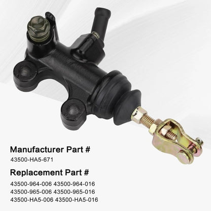 Rear Brake Master Cylinder For Honda ATC200X ATC250R ATC350X 43500-HA5-671