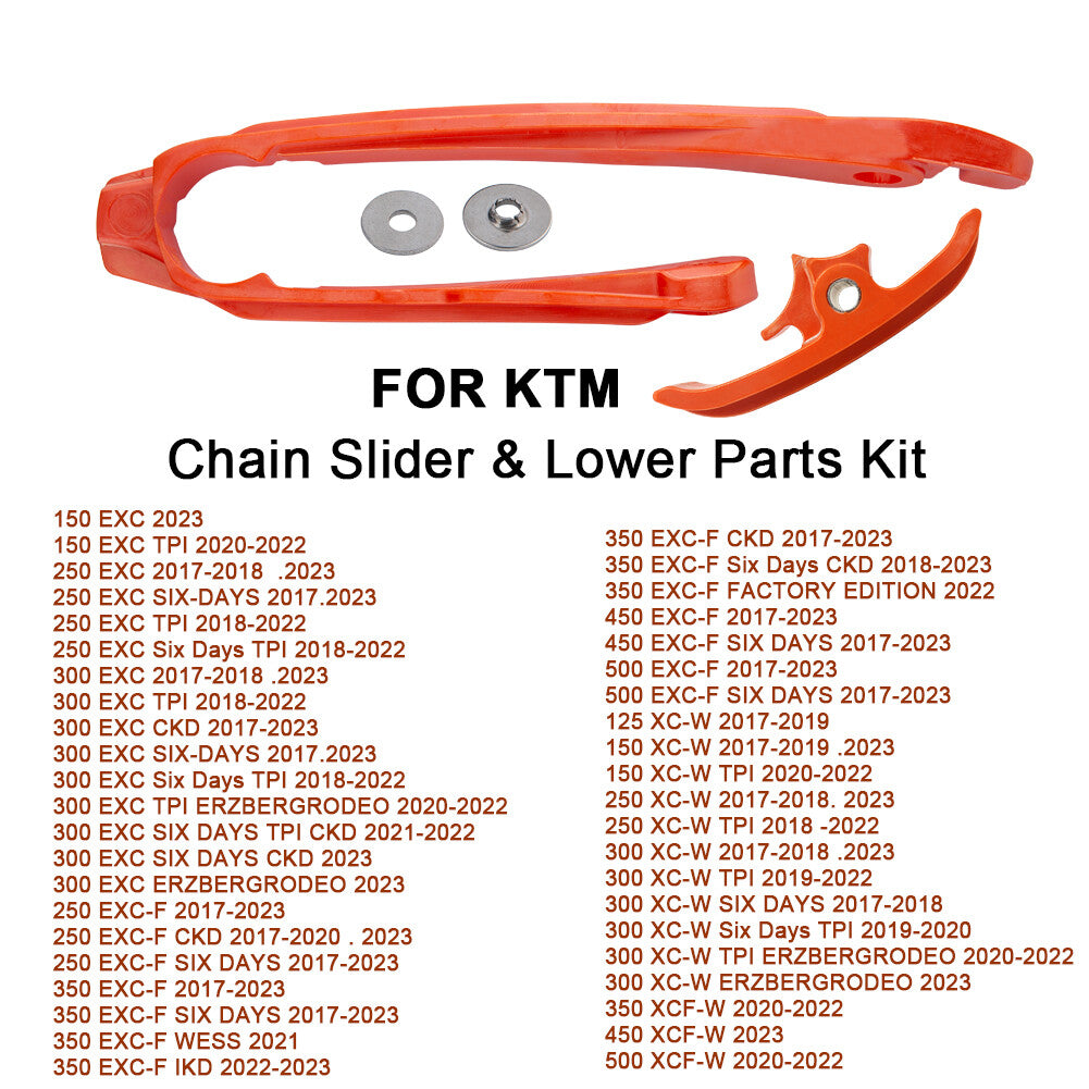 Motorcycle Chain Slider Orange For KTM SX XC XC-W EXC 150 250 300 350 450 500