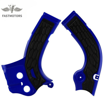 X-Grip Frame Guard Protector Blue/Black For Yamaha WR250F WR450F YZ250F YZ450F