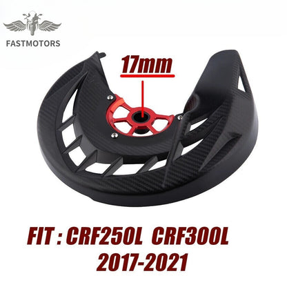 17mm Motorcycle Front Brake Disc Guard Cover Protector For CRF250L 2017-2021 New