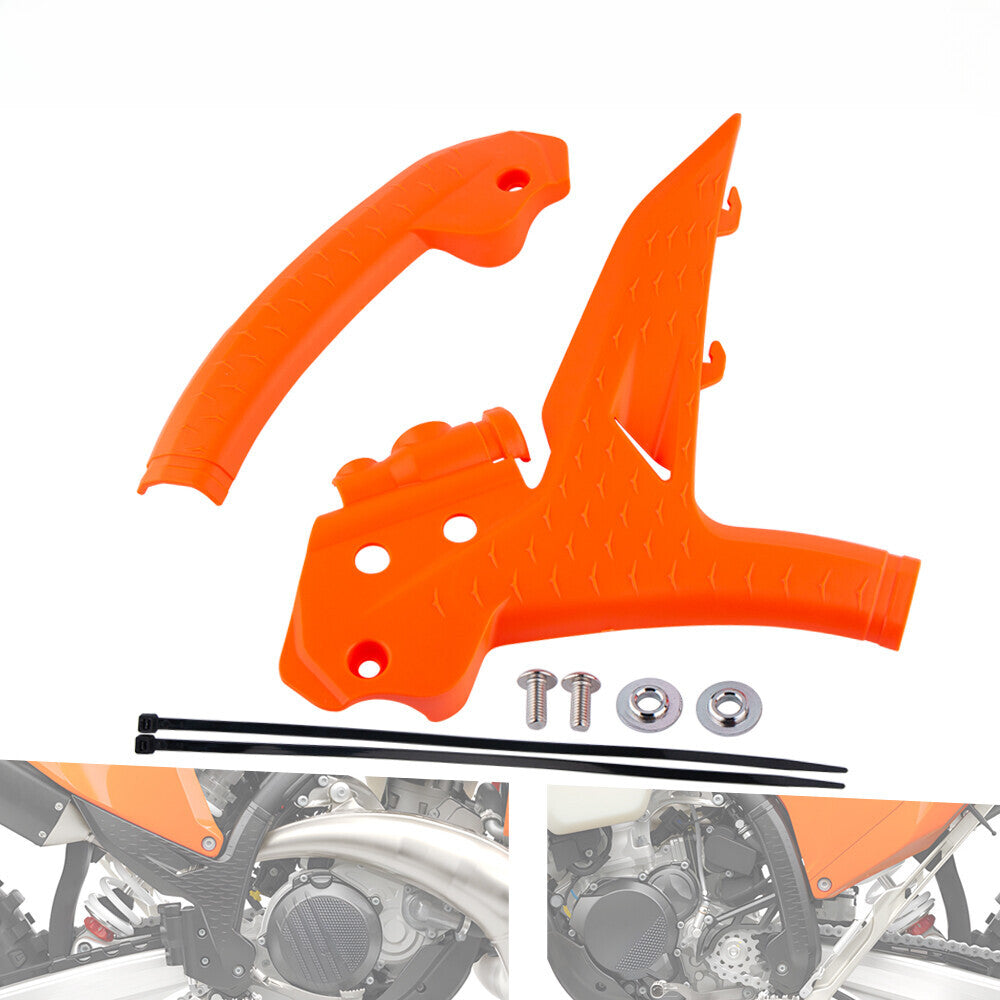 Orange Frame Protection Guard Set For KTM XC SX EXC 125-500 SMR450 2023-2025