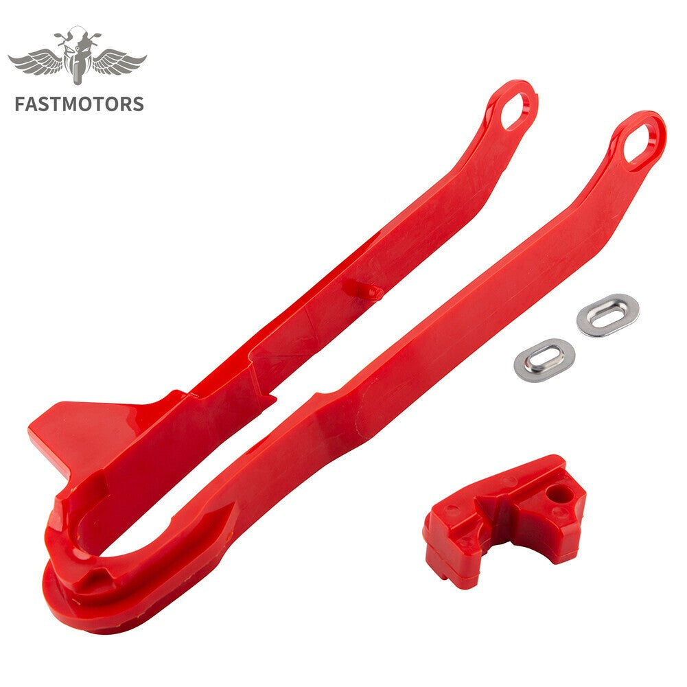 Red For Honda CRF150F 2003-2005 CRF230F 2003-2019 Swingarm Chain Slider Guides