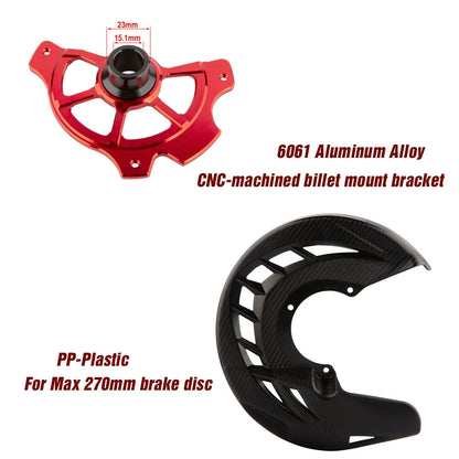 Front Brake Disc Gaurd Protector Cover Backe 15mm For CRF250M CRF250L 2012-2016