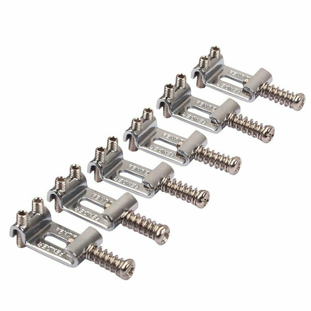 Metal Guitar Saddles Bridge Tremolo String Spacing for Stratocaster Telecaster