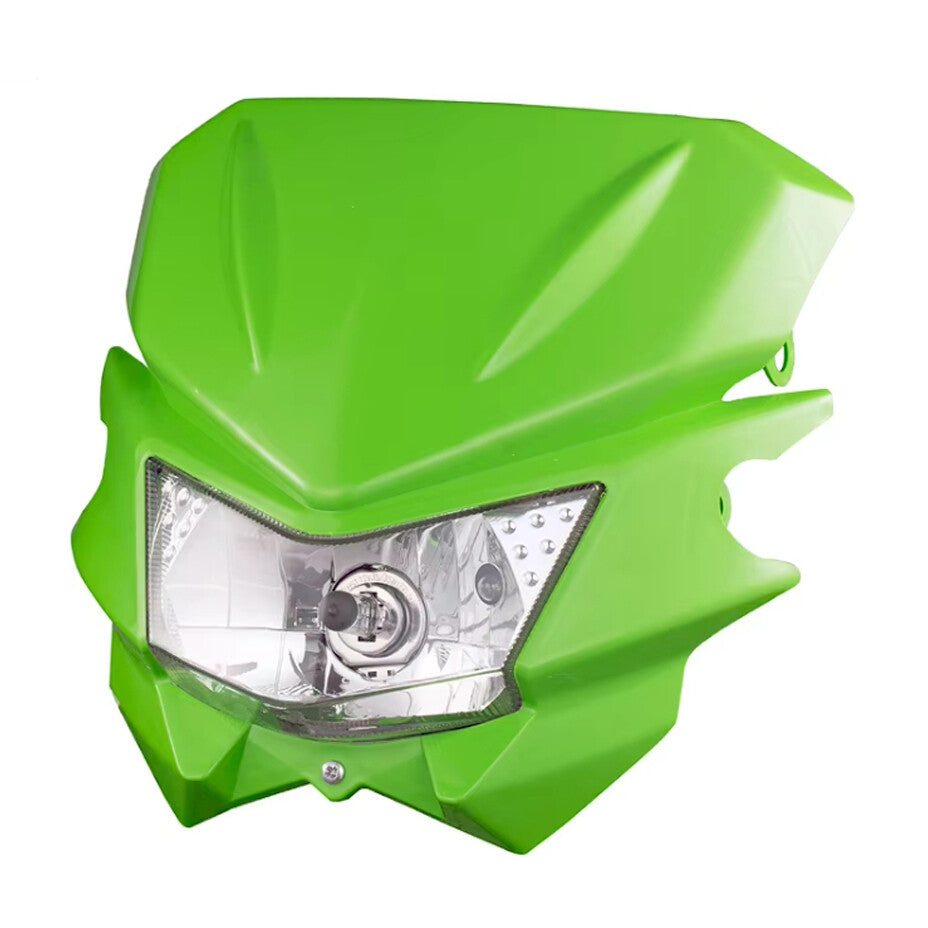 LED Headlight Headlamp Green for Kawasaki KLX110 KX125 KX450F KX250F Dirt Bike