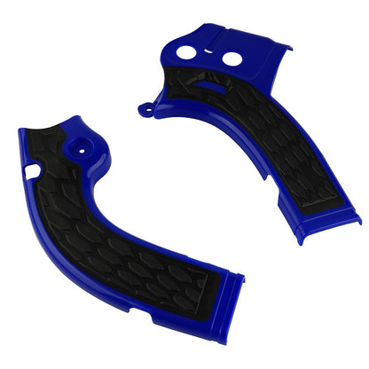 X-Grip Frame Guard Protector Blue/Black For Yamaha WR250F WR450F YZ250F YZ450F
