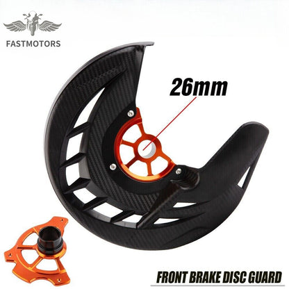 New Front Axle Brake Disc Guard 26mm Black For KTM 125-530 SX SXF EXC XCF EXC-F