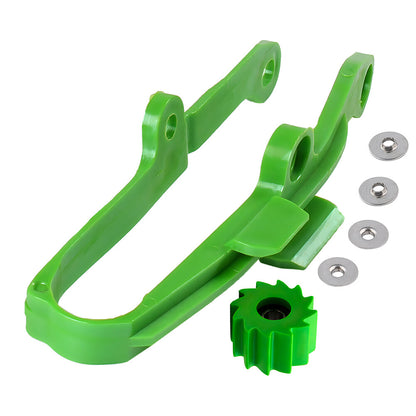 Chain Guard Guide Slider Pulley Kit New For KXF 250 450 KLX450R 2009-2018 Green