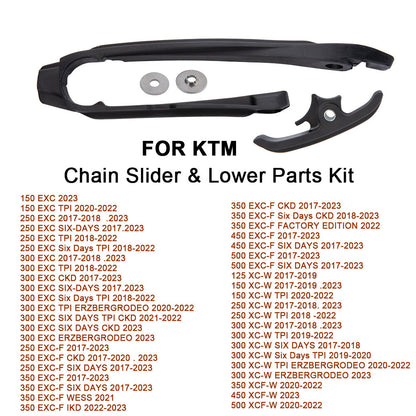 Motorcycle Chain Slider For Husqvarna TE150 For KTM 125-500 2017-2023 New Black
