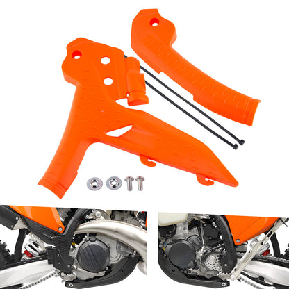 Orange Frame Protection Guard Set For KTM XC SX EXC 125-500 SMR450 2023-2025
