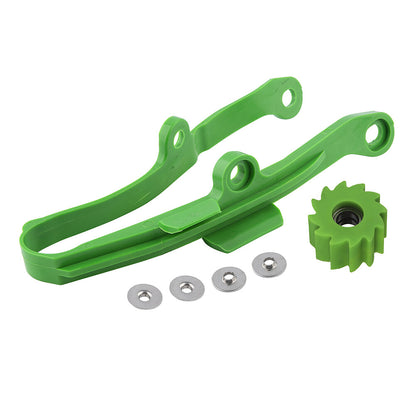 Chain Guard Guide Slider Pulley Kit New For KXF 250 450 KLX450R 2009-2018 Green