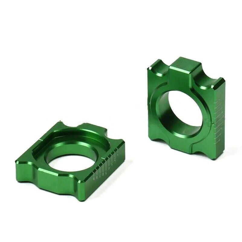 Motorcross Chain Adjuster Rear Axle Block Kit for KX125 KX250F 2004-2015 Fit KXF