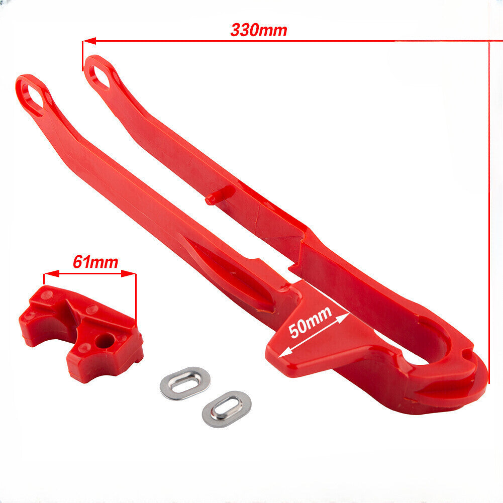 Red For Honda CRF150F 2003-2005 CRF230F 2003-2019 Swingarm Chain Slider Guides