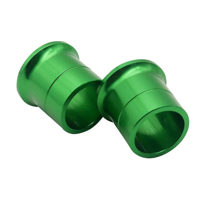 Green Front Rear Wheel Hub Spacer Kit For Kawasaki KLX450R KLX450F Pit Bike